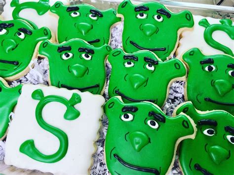 Shrek Decorated Sugar Cookies | Sugar cookies, Sugar cookies decorated, Cookies