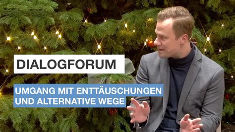 Dialogforum 2022 Umgang mit Enttäuschung alternative Wege YouTube