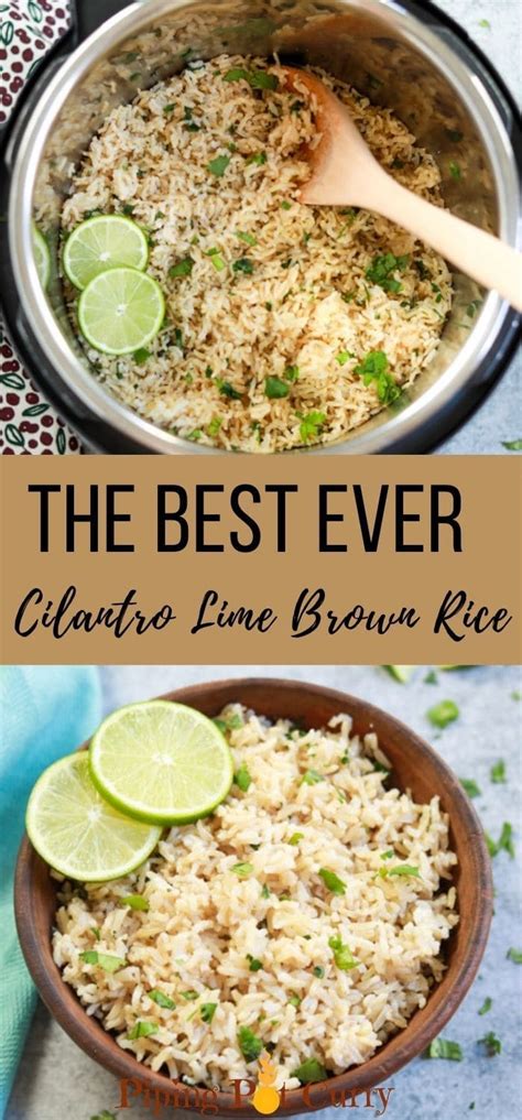 Instant Pot Cilantro Lime Brown Rice Artofit