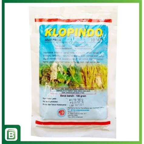 Jual Obat Pertanian Pembunuh Serangga Insektisida KLOPINDO 10 WP 100