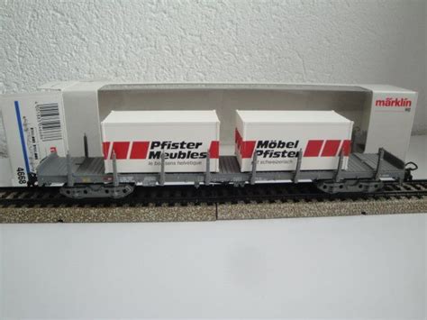 Märklin HO Wagon plat CFF avec container Pfister Meubles Kaufen auf