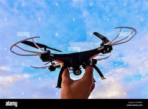 Modern Technology Copter closeup Aircraft Drone Stock Photo - Alamy