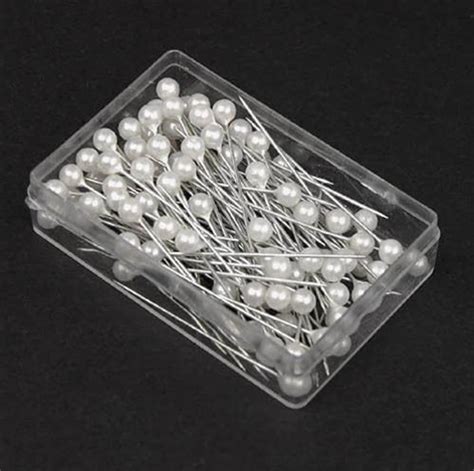 500 X Ivory Shimmering Pearl Headed Pins For Wedding Bridal Floral