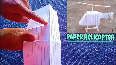 How To Make Paper Helicopter Paper Helicopter Easy Best Paper