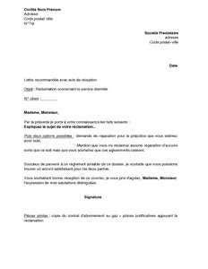 Modele De Courrier Pour Fournisseur