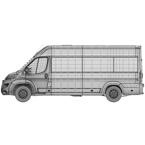 Fiat Ducato Xlwb Bus L H D Turbosquid