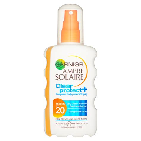 Review of Garnier Ambre Solaire Clear Protect Sunscreen Spray SPF20