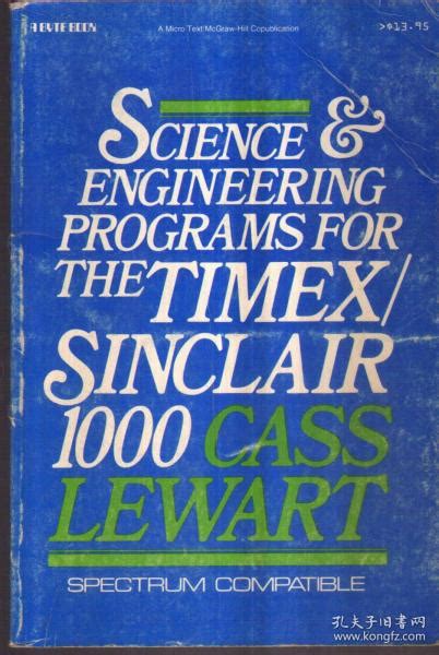 Science and Engineering Programs for The Timex Sinclair 1000英文原版 Cass