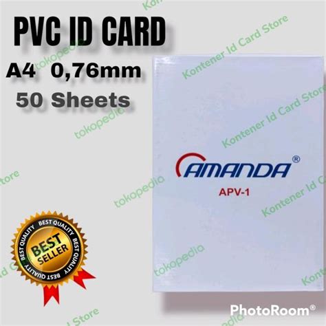 Jual Kertas Pvc Id Card A4 Isi 50 Shopee Indonesia