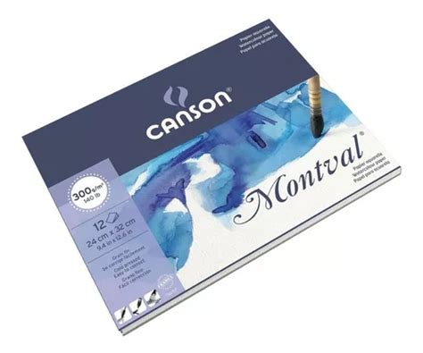 Bloco De Papel Aquarela Canson Montval Textura Fina 300g