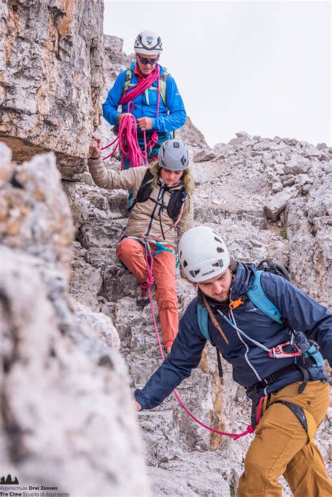 Normalweg Große Zinne via normale Cima Grande di Lavaredo Drei