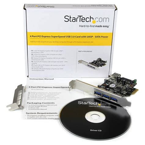 Startech Carte Contr Leur Pci E Ports Usb Type A Interne