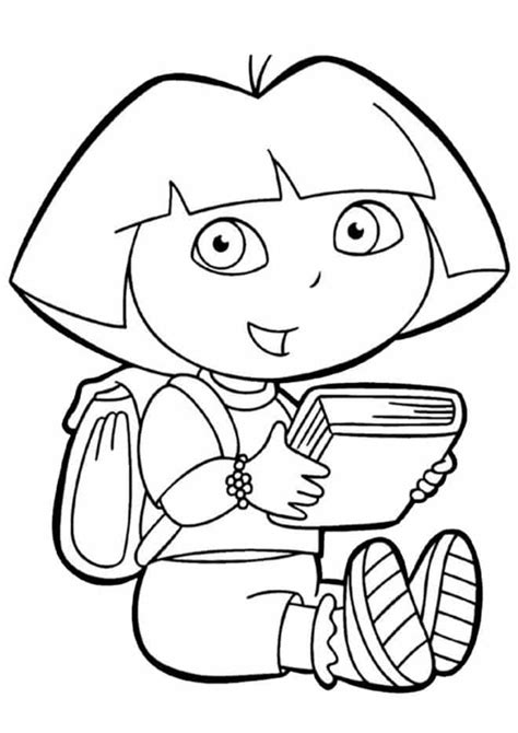 Free & Easy To Print Dora Coloring Pages - Tulamama