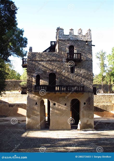 Ancient Ruins of Palace in Gondor City, Ethiopia Stock Image - Image of