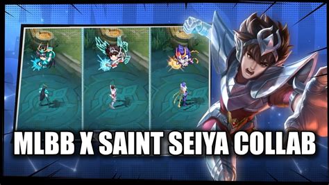 New Skins Preview Mlbb X Saint Seiya Collab Mlbb Youtube