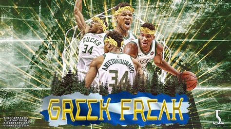 Giannis Antetokounmpo Greek Freak NBA Basketball Milwaukee Bucks