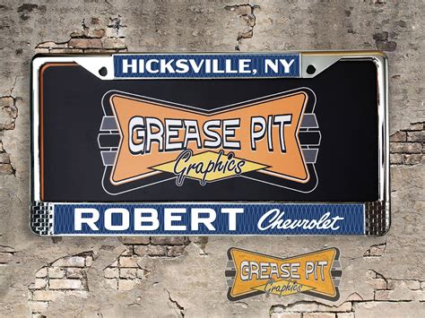 Robert Chevrolet Hicksville NY Dealer License Plate Frame - Grease Pit ...