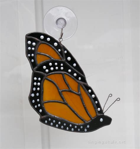 stained glass monarch butterfly