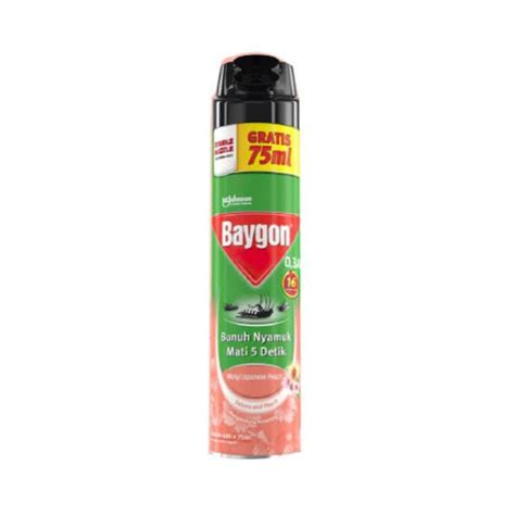 Jual Baygon Aerosol Japanese Peach 600ml Shopee Indonesia