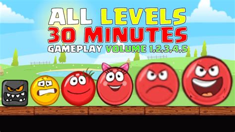 Red Ball All Levels Taran Box Minutes Speed Gameplay Volume