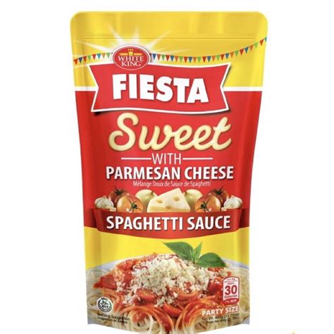 White King Fiesta Spaghetti Sauce Sweet Plus Parmesan Cheese Shopee Philippines