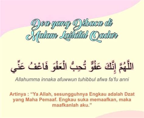 Doa Amalan Malam Lailatul Qadar Sesuai Sunnah Serta Tata Cara Menyambut