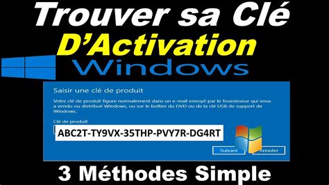 Comment Trouver Sa Cl D Activation Windows Youtube