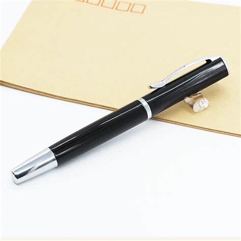 High Quality Luxury Classic Black Square Pen Top Ball Pen Twist