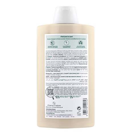 Klorane Shampooing Au Beurre De Cupua U Bio Cheveux Tr S Secs