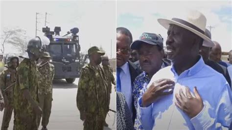 DRAMA IN NAROK AFTER RUTO AFTER RUTO ROGUE POLICE BLOCKED RAILA ODINGA