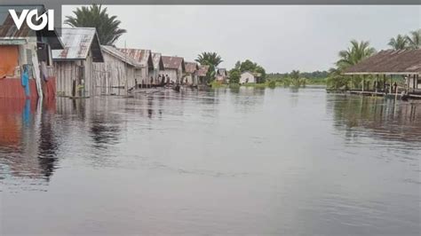 Tiga Kampung Terendam Banjir Di Sorong Selatan Warga Mengungsi Ke Hutan