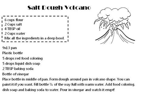 Salt Dough Volcano Cool Science Experiment