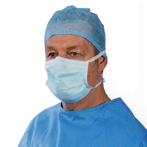 Surgical Mask: Type IIR Fluid Resistant & Tie-On