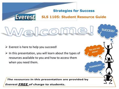 PPT Strategies For Success SLS 1105 Student Resource Guide