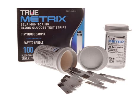 True Metrix 100 Blood Glucose Test Strips For Air And Go Monitoring Syst