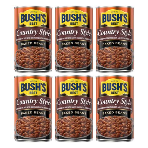 Amazon BUSH S BEST Canned Country Style Baked Beans 28Oz Pack