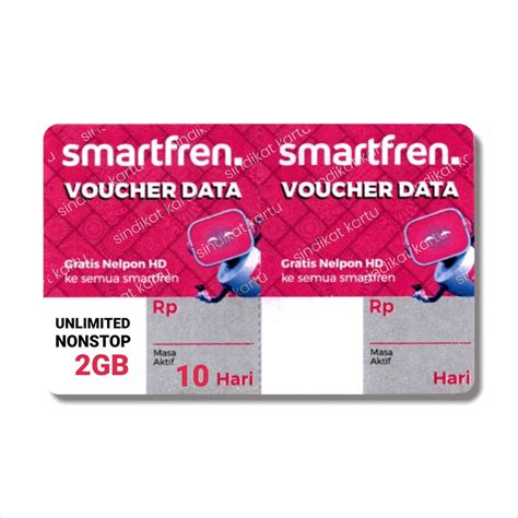 Jual Voucher Smartfren UNLIMITED NONSTOP 2GB 10hari Shopee Indonesia