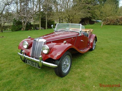 1954 Mg Tf Classic Cars For Sale Treasured Cars