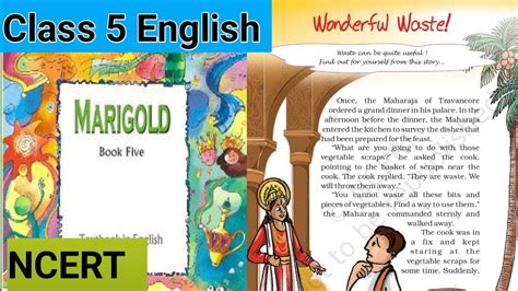 NCERT Wonderful Waste Class 5 English Unit 1 Chapter 2 Marigold