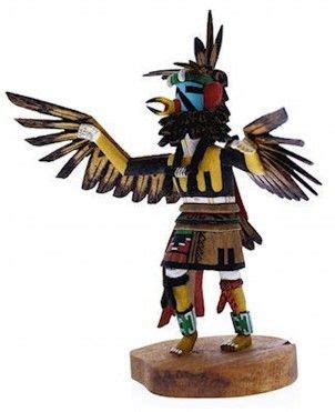 Hopi Kwahu Or Eagle Kachina Doll Native American Ron Duwyenie KX40151