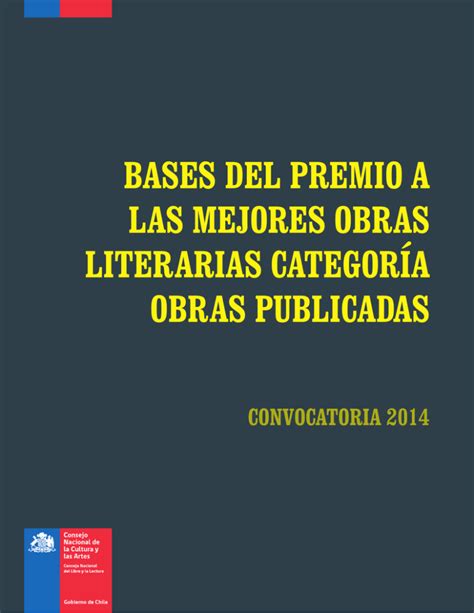 Bases Consejo Nacional De La Cultura Y Las Artes