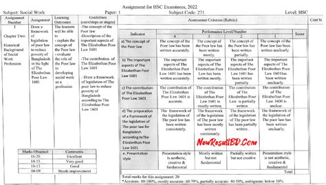 HSC 11th Week Assignment 2022 Question Answer