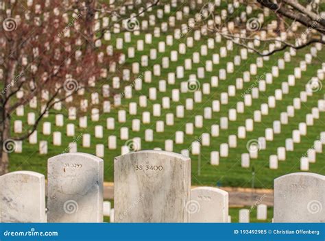 Arlington, USA: Headstones at the Arlington National Cemetery Near ...