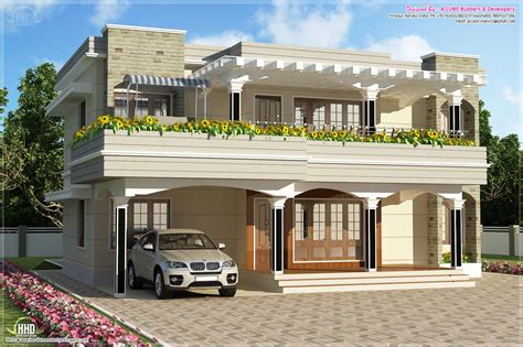 Modern flat roof villa in 2900 sq.feet - Kerala home design and floor plans