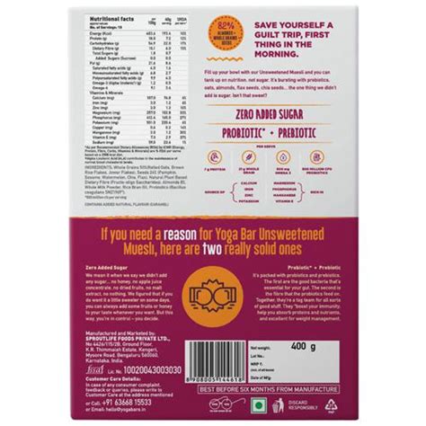 Buy Yoga Bar Super Muesli No Added Sugar Online At Best Price Bigbasket