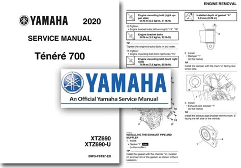 YAMAHA TENERE 700 Workshop Manual 2020 2021 Service Shop XTZ690 Ténéré