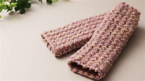 かぎ針編み 100均毛糸で超かんたんなあったかハンドウォーマー編み方crochet Hand Warmer Gloves モコタロウ