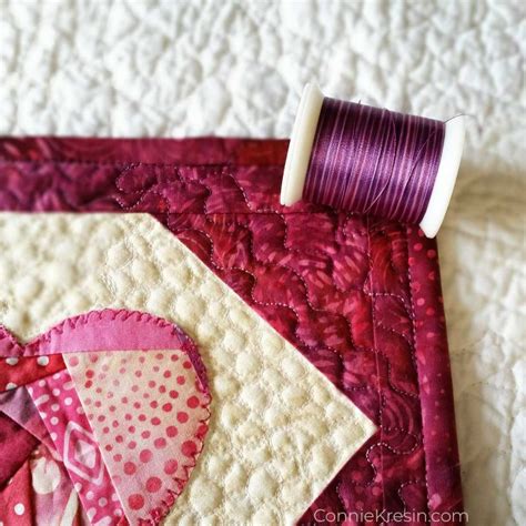 Crazy Quilt Heart Mug Rug Tutorial Freemotion By The River