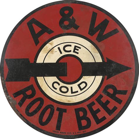 A & W Root Beer Advertising Metal Sign - White Buffalo Sign Company