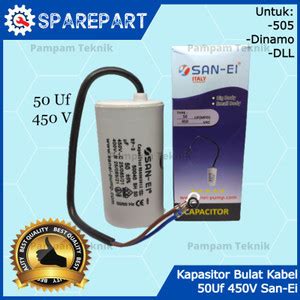 Jual Kapasitor Capasitor Uf Mikro V San Ei Kabel Bulat Kondensor